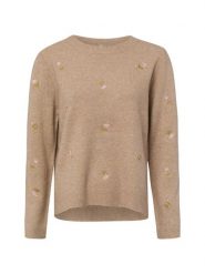 ONLY sweter z dzianiny z domieszką wełny Kobiety beżowy|różowy, S. Brązowe swetry ONLY, s, bez wzorów, z dzianiny, bez ramiączek. Za 199.95 zł.