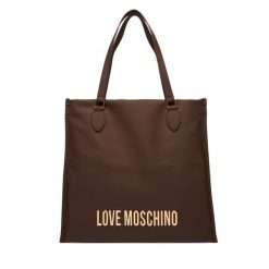 Torebka LOVE MOSCHINO. Brązowe torebki klasyczne Love Moschino, bez wzorów, klasyczne, bez dodatków. Za 659.99 zł.