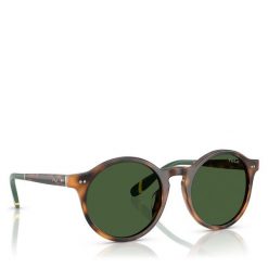 Okulary przeciwsłoneczne Polo Ralph Lauren. Brązowe okulary przeciwsłoneczne Polo Ralph Lauren, bez wzorów. Za 499.99 zł.