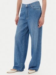 PINKO Jeansy 104601 A2DR Niebieski Relaxed Fit. Niebieskie jeansy Pinko, bez wzorów, z bawełny. Za 789.99 zł.