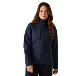 Kurtka Softshellowa Damska Wodoodporność Octagon II. Niebieskie kurtki przejściowe sportowe Regatta, xl, bez wzorów, z materiału, bez kaptura, trekkingowe. Za 165.99 zł.