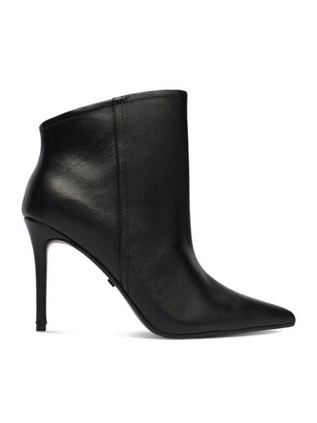 GINO ROSSI Botki EO-003X-3L401 Czarny. Czarne botki Gino Rossi, bez wzorów, bez obcasa, na szpilce, bez zapięcia. Za 399.99 zł.