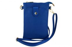 Listonoszka skórzana BARBERINI'S chabrowa 963-30. Niebieskie shopper bag Barberinis, bez wzorów, ze skóry, bez dodatków. Za 149.99 zł.
