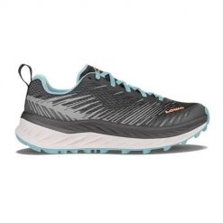 Buty trekkingowe damskie Lowa Fortux. Szare buty trekkingowe Lowa, bez wzorów, z materiału, bez zapięcia. Za 746.00 zł.