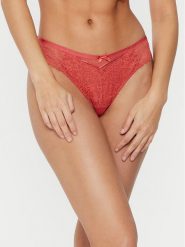 Hunkemöller Stringi Arabella 206330 Czerwony. Czerwone stringi Hunkemöller, bez wzorów, z syntetyku. Za 39.99 zł.