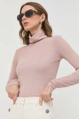 MAX&Co. sweter damski kolor różowy z golfem. Czerwone swetry MAX&Co., m, bez wzorów, z dzianiny, bez ramiączek. Za 439.99 zł.