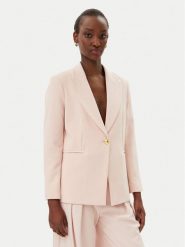 Maryley Marynarka 25EB187/M27/43PY Różowy Regular Fit. Czerwone marynarki i żakiety Maryley, m, bez wzorów, z syntetyku, bez ramiączek. Za 379.99 zł.