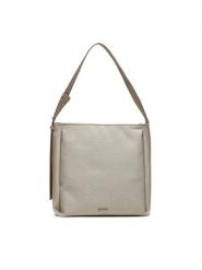 Calvin Klein Torebka Gracie K60K611663 Beżowy. Brązowe torebki klasyczne Calvin Klein, bez wzorów, z materiału, bez dodatków. Za 419.99 zł.