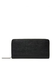 Calvin Klein Duży Portfel Damski Ck Daily Large Zip Around_Tex K60K612960 Czarny. Czarne portfele Calvin Klein, bez wzorów, ze skóry. Za 209.99 zł.