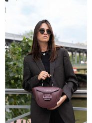 Maison héritage PARIS Skórzana torebka "Mini Votti" w kolorze bordowym - 30 x 17 x 8 cm rozmiar: onesize. Czerwone torebki klasyczne maison héritage PARIS, bez wzorów, z materiału, przez ramię, bez dodatków. Za 347.99 zł.