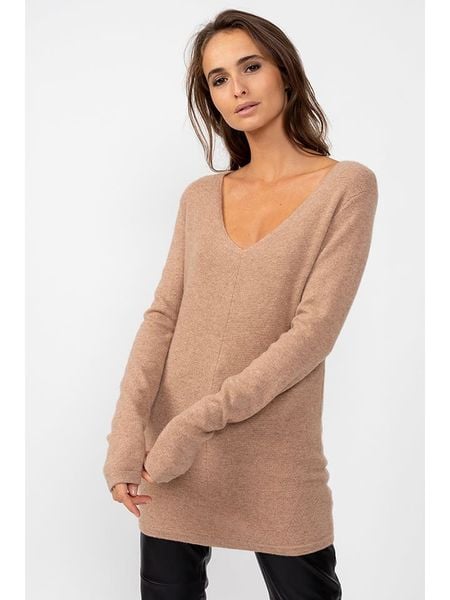 Perfect Cashmere Sweter "Garmouth" w kolorze jasnobrązowym rozmiar: S. Brązowe swetry Perfect Cashmere, s, bez wzorów, z kaszmiru, bez ramiączek. Za 405.05 zł.