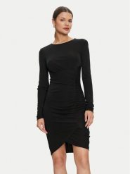 Armani Exchange Sukienka koktajlowa 6DYADA YJEAZ 1200 Czarny Slim Fit. Czarne sukienki Armani Exchange, l, bez wzorów, z wiskozy, wizytowe, bez kołnierzyka, bez ramiączek. Za 819.99 zł.