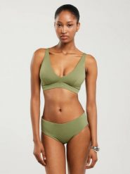 Góra od kostiumu kąpielowego khaki Morra 303. Zielone bikini BIG STAR, bez wzorów, sportowe. Za 109.99 zł.