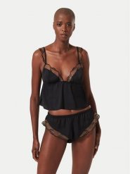 Bluebella Piżama Marabel 42382 Czarny Basic Fit. Czarne piżamy BlueBella, bez wzorów, z syntetyku, bez kołnierzyka, bez ramiączek. Za 299.99 zł.