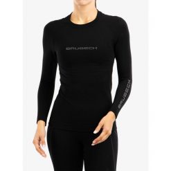 Bluza termoaktywna damska Brubeck 3D Run PRO LS Shirt. Czarne bielizna termoaktywna damska Brubeck, bez wzorów, bez kaptura, do biegania. Za 140.99 zł.