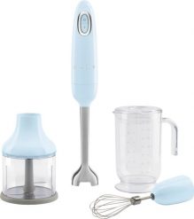 Blender ręczny 50's Style II pastelowy błękit z akcesoriami. Blendery Smeg. W wyprzedaży za 482.00 zł.