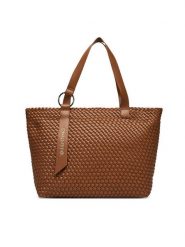 Valentino Torebka Shantel VBS8Y601 Brązowy. Brązowe shopper bag Valentino, bez wzorów, ze skóry, bez dodatków. Za 819.99 zł.