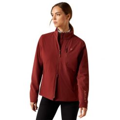 Damska kurtka jeździecka zapinana na zamek Ariat Rion StretchShell Insulated. Brązowe kurtki Ariat, m, bez wzorów, z materiału, bez kaptura. Za 565.00 zł.