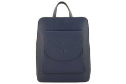 Plecak listonoszka 2w1 BARBERINI'S j. granatowy 800-41. Niebieskie plecaki Barberinis, bez wzorów, ze skóry, przez ramię, bez dodatków. Za 259.99 zł.