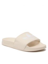 Adidas Klapki adilette Lite W GX9491 Beżowy. Brązowe klapki adidas, bez wzorów, ze skóry, sportowe, bez obcasa, bez zapięcia. Za 119.99 zł.