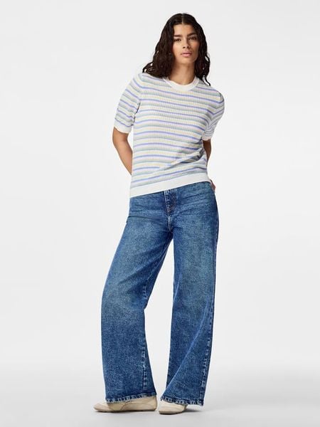 Pieces Sweter ze wzorem rozmiar: XS. Swetry Pieces, xs, bez wzorów, z bawełny, bez ramiączek. Za 70.24 zł.