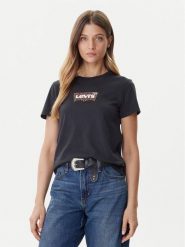 Levi's® T-Shirt Perfect A2086-0425 Czarny Straight Fit. Czarne t-shirty s, bez wzorów, z bawełny, bez kołnierzyka, bez ramiączek. Za 119.99 zł.