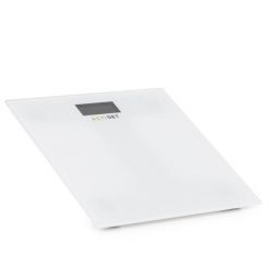 Waga łazienkowa, domowa do 150 kg elektroniczna, ze szkła hartowanego, biała. Białe wagi łazienkowe ACTIGET. Za 15.95 zł.