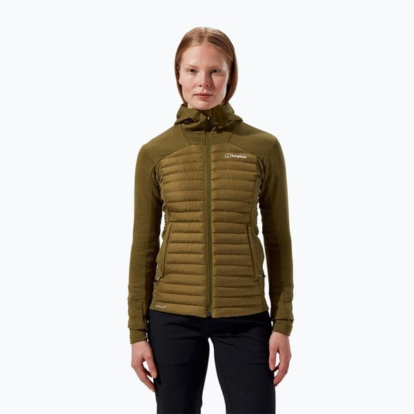 Kurtka hybrydowa damska Berghaus Nula Hybrid. Zielone kurtki Berghaus, xl, bez wzorów, bez kaptura. Za 449.99 zł.