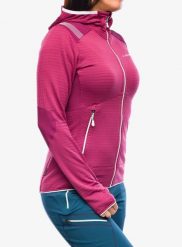 Bluza z kapturem damska La Sportiva Lucendro Thermal Hoody. Czerwone bluzy La Sportiva, l, bez wzorów, z materiału, z kapturem, wspinaczkowe. Za 621.49 zł.