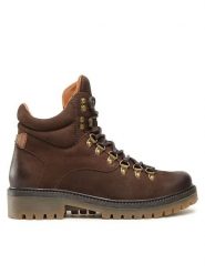 Lasocki Trapery WB-ASPIN-05 Brązowy. Brązowe traperki Lasocki, bez wzorów, z nubiku, bez obcasa, bez zapięcia. Za 269.99 zł.