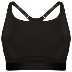 Stanik fitness cardio damski Dare 2B Hi Impact. Czarne biustonosze sportowe Dare 2b, bez wzorów, z elastanu, na fitness i siłownię. W wyprzedaży za 119.99 zł.