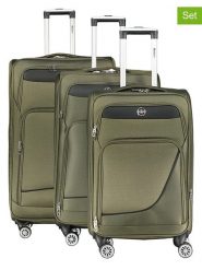 Geographical Norway 3-częściowy zestaw "Show" w kolorze khaki rozmiar: onesize. Brązowe walizki Geographical Norway. Za 503.95 zł.