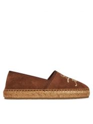 LOVE MOSCHINO Espadryle JA10272G0MIG0300 Brązowy. Brązowe espadryle Love Moschino, bez wzorów, ze skóry, bez obcasa. Za 669.99 zł.