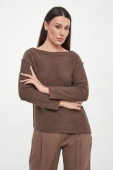 Sweter damski z metaliczną nicią Vasto MARELLA MONOCHROME. Swetry Marella, m, bez wzorów, bez ramiączek. Za 819.00 zł.