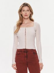Guess Kardigan Allie W4RR43 Z2YN2 Beżowy Slim Fit. Brązowe swetry Guess, m, z aplikacjami, z syntetyku, bez ramiączek. Za 169.99 zł.