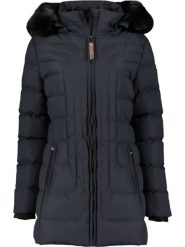 Geographical Norway Parka "Bracelet" w kolorze granatowym rozmiar: S. Niebieskie płaszcze Geographical Norway, s, bez wzorów, ze skóry, bez kaptura. Za 233.87 zł.