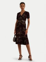 LAUREN RALPH LAUREN Sukienka codzienna 250951435001 Bordowy Regular Fit. Czerwone sukienki Lauren Ralph Lauren, na co dzień, bez wzorów, z syntetyku, bez kołnierzyka, bez ramiączek, proste. Za 559.99 zł.