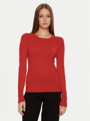 Brave Soul Sweter LK-248HOLLYRD Czerwony Regular Fit. Czerwone swetry Brave Soul, l, bez wzorów, z wiskozy, bez ramiączek. Za 39.99 zł.