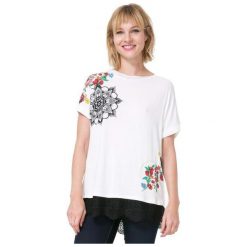 Desigual T-Shirt Damski Oporto Xl Kremowy. T-shirty marki Desigual. W wyprzedaży za 135.00 zł.
