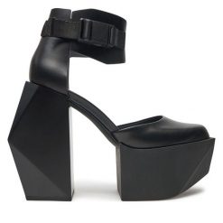 Półbuty United Nude. Czarne półbuty wsuwane United Nude, bez wzorów, bez obcasa, na obcasie. Za 1,899.00 zł.
