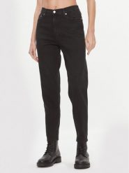 Calvin Klein Jeans Jeansy J20J221659 Czarny Mom Fit. Czarne jeansy Calvin Klein Jeans, bez wzorów, z bawełny. Za 279.99 zł.
