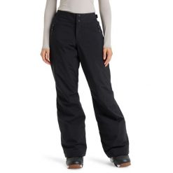 Spodnie do sportów zimowych techniczne damskie SNOWY CREST 10K. Czarne spodnie narciarskie Roxy, bez wzorów, z materiału, narciarskie. Za 549.99 zł.