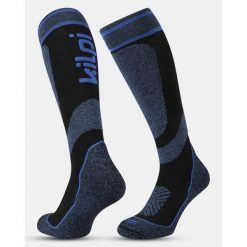 Uniseksowe skarpetki narciarskie do kolan Kilpi ANXO-U. Niebieskie skarpetki Kilpi, bez wzorów, narciarskie. Za 153.53 zł.