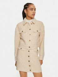 TWINSET Marynarka 242TP2126 Beżowy Regular Fit. Brązowe marynarki i żakiety Twinset, bez wzorów, z syntetyku, bez ramiączek. Za 629.99 zł.
