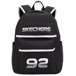 Plecak unisex Skechers Downtown Backpack pojemność 20 L. Czarne plecaki Skechers, bez wzorów, bez dodatków. Za 73.99 zł.