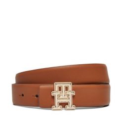 Pasek Damski Tommy Hilfiger. Brązowe paski Tommy Hilfiger, bez wzorów. Za 279.99 zł.