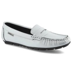 Białe Mokasyny Chebello Damskie Wygodne Buty. Białe mokasyny CheBello, bez wzorów, ze skóry. Za 159.00 zł.