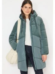 Cecil Płaszcz pikowany w kolorze zielonym rozmiar: M. Zielone płaszcze Cecil, m, bez wzorów, bez kaptura. Za 480.90 zł.