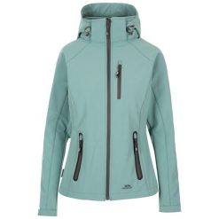 Damska kurtka wodoodporna Trespass Bela Ii. Niebieskie kurtki przejściowe sportowe Trespass, xl, bez wzorów, z poliesteru, bez kaptura, trekkingowe. Za 310.99 zł.