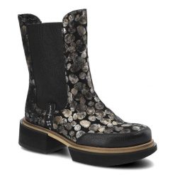 Czarne Botki Damskie Maciejka Skórzane Modne Buty. Czarne botki Maciejka, z aplikacjami, z nubiku, bez obcasa, na obcasie, bez zapięcia. Za 319.00 zł.